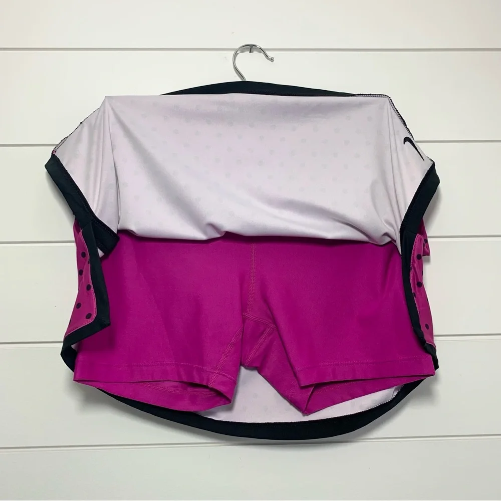 Nike Purple and Black Polka-Dot Golf/Tennis‎ Skort Size S
